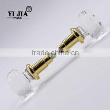 2 1/6 inch gold-plated cheap China crystal shower door handles