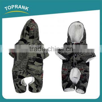 Cheap wholesale fashion pattern long sleeve dog clothes with four legs