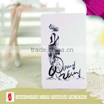 2014 cheapest custom cardboard printed jewelry hang tags