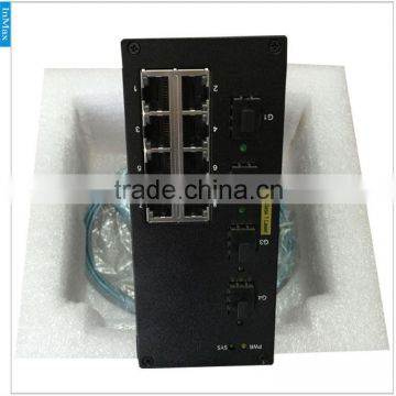 High-quality video transmission 4x1000M FX(SFP Slot) and 8x10/100MBase TX Gigabit PoE Fiber Optic switch