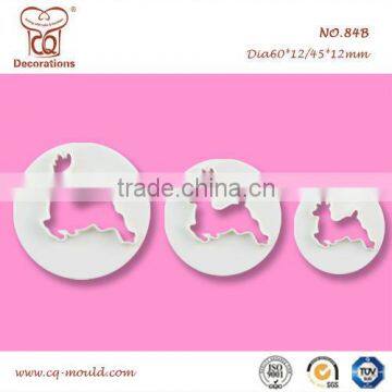 Fondant Raindeer Cutter for Christmas Festival 3pcs each set