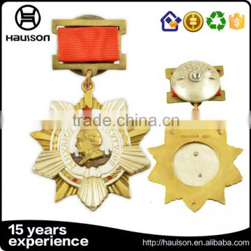 russia national pin custom souvenir marine division pin veteran honorable campaign military gold brass hat pin medal medallion