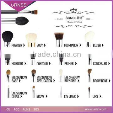 Wholesale Chape Wood Handle Eyeshadow Makeup Brush