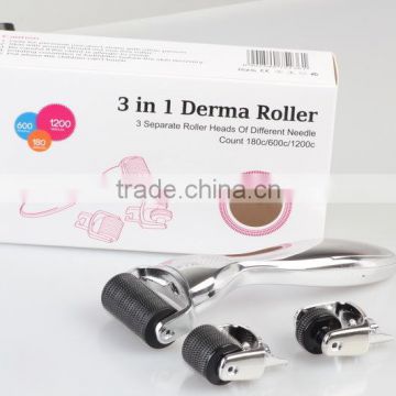 NL-301 3 in 1 derma roller for deep scar 0.2-3.0mm microneedle for skin rejuvenation