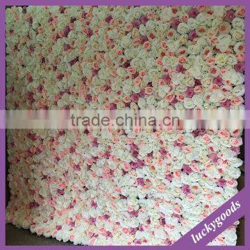 LFB512 Chinese supplier high quality handmade flower wall artificial