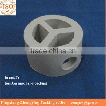 Ceramic Tri-Y packing Rings with high quality