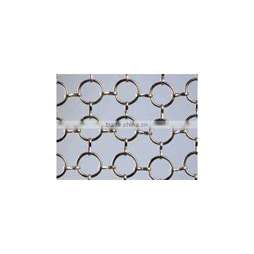 silver round ring mesh