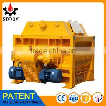 Horizontal concrete mixer