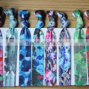 Popular FOE knotted hair ties with custom print