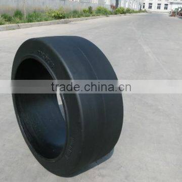 Electric Forklift Use Press-on White Solid Forklift Tire Price photo-3