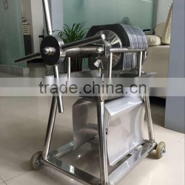 Stainless steel plate and frame sheet filter press