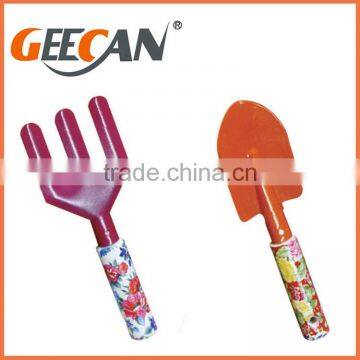 Garden Shovel,rake With Floral Printed and Nice Color Garden Tool Set photo-2
