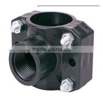 Black UPVC Pipe Sleeve Saddle Clamp