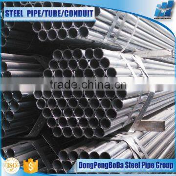 erw carbon welded round threaded galvanized pipe 86mm