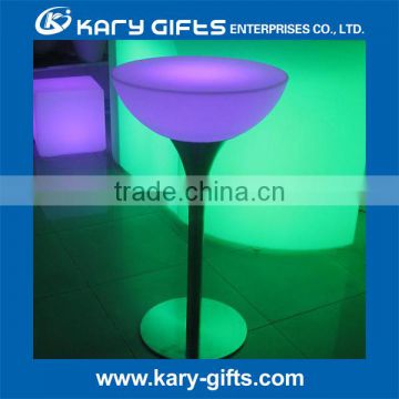 plastic waterproof led lighting party table for indoor outdoor