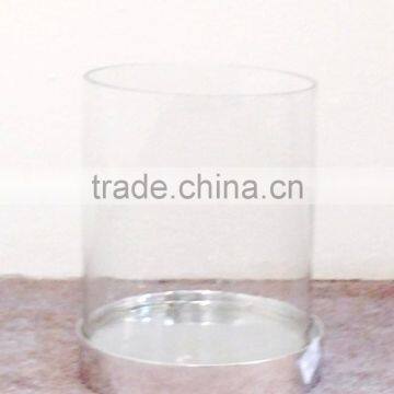 Wholsale Aluminum Mirror Finish Tall Hurricane Pillar Holder Set photo-2