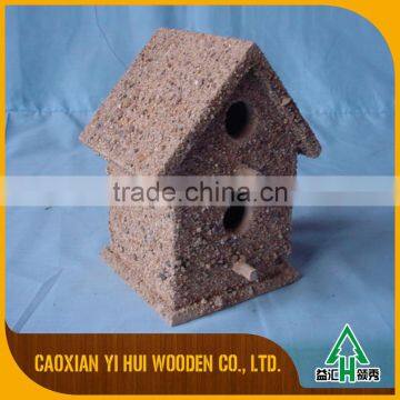 Decor Wooden Bird House Feeder Model photo-6