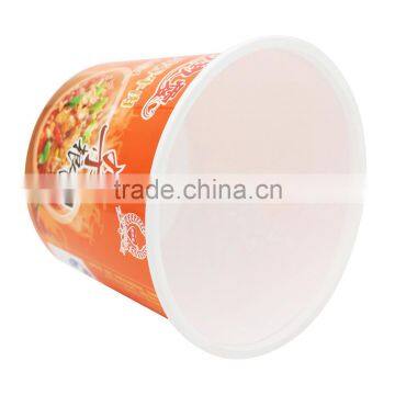 Plastic Noodle Bowl With IML Printing,Round Shape Disposable Noodle Containers With Lids photo-3