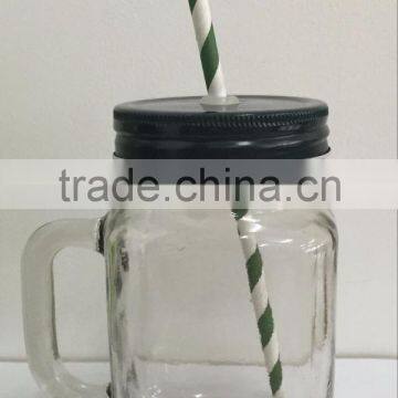 Ball Mason Jar with Lid&straw - Regular Mouth - 16 oz