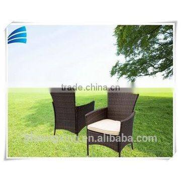 Outdoor patio rattan 4 piece dining chair set