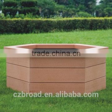 wpc garden box, wpc flower planter,china manufacturer plastic flower pot