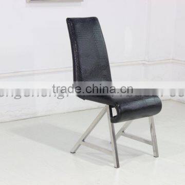 2014 popular chromed dining chair/metal dining chair/ used restaurant chair BY2618