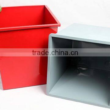 Metal Iron Square Waste Bin For Outdoor And Indoor photo-2
