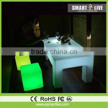 clear plastic mini cubes & led cube chair