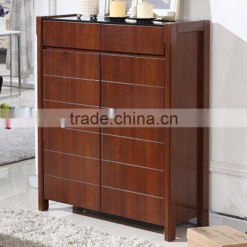 Modern Design Wooden Shoe Rack Cabinet photo-3
