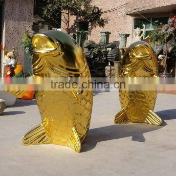 Fiberglass Golden Fish Sculpture photo-2