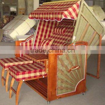 beach house furniture rattan wood beach baskets strandkorb