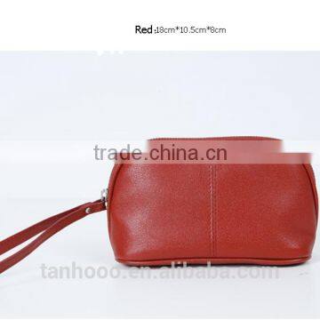 waterproof pu leather small packaging travel plain makeup bag