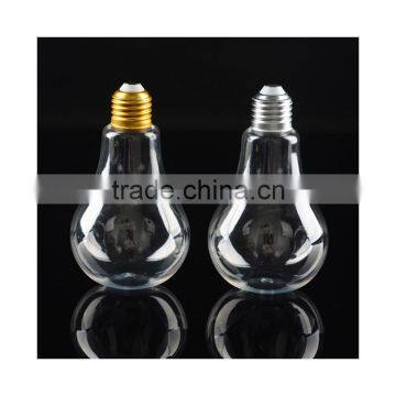 Empty Transparent Plastic Light Bulb PET Plastic Light Bulb Shape Bottle photo-4