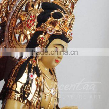 Indian Style Antique Fengshui Crafts Fiberglass Buddha Sculpture Indonesian Statues photo-3