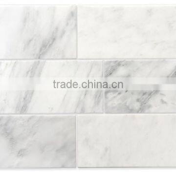 High Quality Heat Resistance Natural Stone White Marble Tile With Promotional Price photo-2