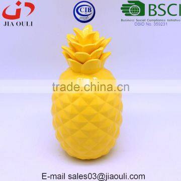 Cheap Home and Garden Decorations Painted Colours Ceramic Pineapple photo-4