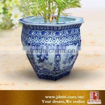 Modern Design Excellent Quality Handpainted Antique Chinese Ceramic Flower Pots for Decoration photo-2