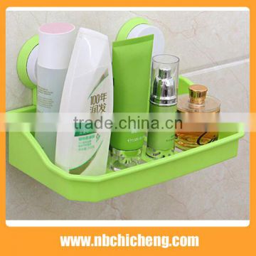 Plastic wall mounted commodity shelf