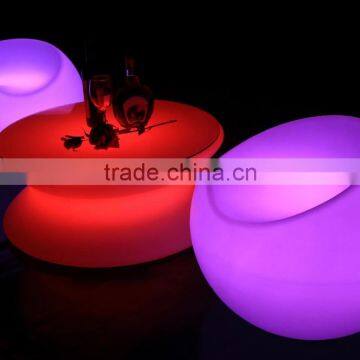 Rechargeable luminous Restaurant led chair, waterproof led cube chair lighting