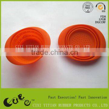 food grade collapsible silicone strainer fruit vegetable water strainer
