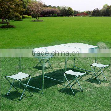 wholesale cheap outdoor picnic dinning folding table with MDF Table Top