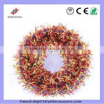 Christmas Garland With Wreath and Ornaments photo-2