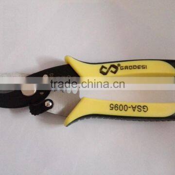 Multi-function cable cut wire stripping pliers