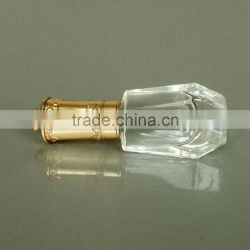 7ml Clear Glass Nail Polish Bottle With Gold Diamond Brush Cap, Wholesale Bottles of Nail Polish photo-4