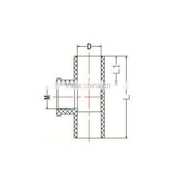 HIGH QUANLITY FEMALE TEE OF PVC GB STANDARD PIPES & FITTINGS FOR WATER SUPPLY photo-2