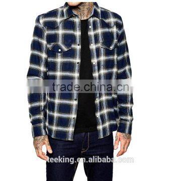 wholesale cotton new style mens plaid shirts