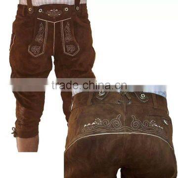 Suede Leather Brown Shorts German Bavarian Lederhosen