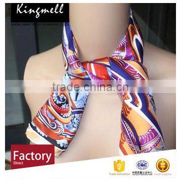 Customized Chinese Digital Print High Quality Scarf , 100% Silk Fabric