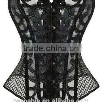 2016 Womens Black Striped Fishnet Bodystocking underwear
