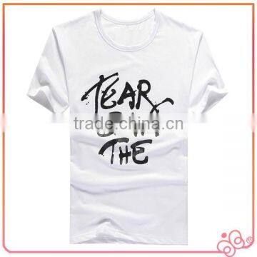 Top Quality Fashion Cheap Wholesale Cotton Men T Shirt Short Sleeve Round neck Custom Logo Printing